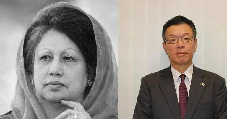 খালেদা জিয়া ও জাপানের রাষ্ট্রদূত সাইদা শিনিচি